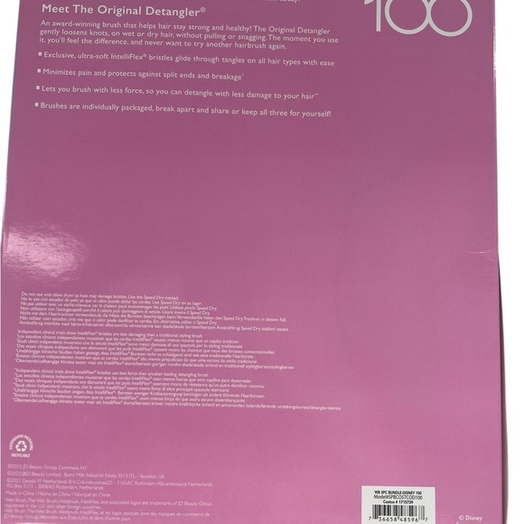 Wet Brush Limited Edition Disney Original Detangler, 3-Piece Set - Picture 4 of 4